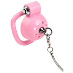 CockLock Cage avec laisse Round Leash 4 x 3.5 cm Rose